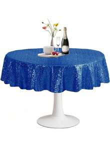 1 bucată față de masă cu sclipici auriu/argintiu, husă de masă metalică strălucitoare pentru petrecere de aniversare, Halloween, nuntă, decor pentru banchete la hotel, stil nordic