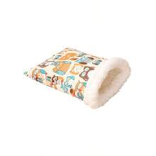 ITANDME Hamster Schlafsack Mini Meerschweinchen Versteck Eichhörnchen Schlafkäfig Rennmaus Bett Kastanien Versteck Hamster Baumwollnest Hamster Bett Hamster Bett Plüschtiere