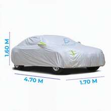 ELE-GATE Funda para Auto  Protector Impermeable Con Reflectantes 4.7m - Gris - Ver 5