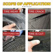 rayhong Tire Repair Glue Strong Rubber Waterproof High Temperature Wear-Resistant Non-Corrosive Sealing Bonding Glue For Tyre Crack & Shoes & Bicycle & Black Headphone - Black - View 3