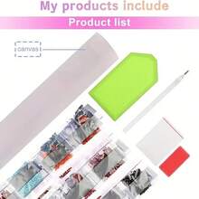 Kit de pictură cu diamant 5D - Design înger căzut, diamant rotund complet, decor pentru casă pe pânză, cadou perfect pentru dormitor și living