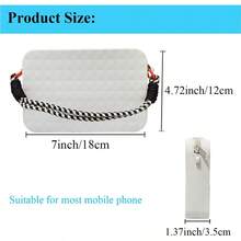 GBYAN Silicone Phone Holder With Charms For Bogg BagZipper Phone Case With Handle Beach Tote Bag Accessories Insert Wallet With Key Holder Gray - 灰色的 - 查看 6