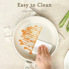 GiPP Pot Set With Removable Handle, 8/15/21-Piece Pan Set With Ceramic Non-Stick Coating,Detachable Handle, With Frying Pans, Saucepans Induction Cooking Pot Set, For All Types Of Cookers - White - View 3