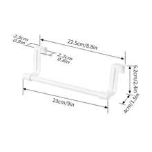 Long Kitchen Towel Bar, Stainless Steel Towel Rack For Cabinet Door, Bathroom & Kitchen - Black - View 16