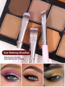 MAANGE 1支/2支/3支/4支/8支装便携式渐变化妆刷套装，包含粉底刷、腮红刷、散粉刷、修容刷、高光刷，旅行化妆工具，送给女性和女孩的礼物