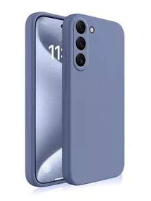 Ốp lưng điện thoại silicon lỏng màu xanh dương tối giản chống trầy xước, tương thích với Samsung Galaxy S25/S25 PLUS/S25 Ultra/A16/A36/A26/A56/A50/A12/A32/A52/A72/A51/A21S/A13/A14/S24/S24 PLUS/S24 Ultra/S20/S23/S22/A53/S20 FE/S21, 11/12 Pro/12/12X/13 Pro/14 Pro/15 Pro/X3 Pro, 10/9/Note 9/12C/Note 11 Pro/Note 8 Pro/9C/9A, Quà tặng mùa xuân, sinh nhật, kỷ niệm, phiên bản quốc tế, không phải phiên bản nội địa. - Nhiều màu - Xem 2
