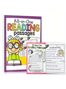 Phonics Short Passages For Children's English Reading Comprehension, Preschool Phonics Common Rules Workbook