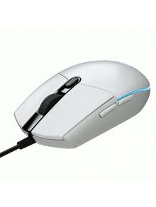 Logitech G102 Wired Symmetrical Mouse With Non-Slip Grip And Comfortable Curve For Small And Medium Hands. Cross-Platform Plug-And-Play Compatible With Windows And Mac. Lightweight At 79 Grams. High-Speed Response Sensor. Suitable For Daily Office And Entertainment Scenes. White. - White - View 4