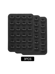 3个装硅胶吸盘方形单面硅胶吸盘多功能手机仿皮套硅胶手机吸盘支架，女士礼物，圣诞礼物，女士送礼佳品 - 彩色 - 查看 8