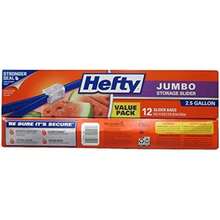 Hefty Slider Bolsas de almacenamiento de alimentos, Cuarto de galón, Varios,(12 unidades, paquete de 9 108 Count) - Tipo 2 - Ver 2