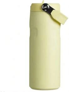 Termo IceFlow Aeroligh Botella Flip Straw 2.0 Deportivo -16 oz - Botella de Agua Abatible 2.0, Popote Integrado Con apertura Mas Grande, Ligero Resistente a Fugas, Acero Inoxidable.(Amarillo) - Amarillo - Ver 4