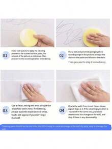 Pâte de nettoyage de décontamination murale. Pâte de nettoyage pour taches murales, graffitis et rénovation ménagère. Idéal pour offrir à la famille et aux amis comme cadeau de vacances. (Les modèles neufs et anciens sont envoyés de manière aléatoire)