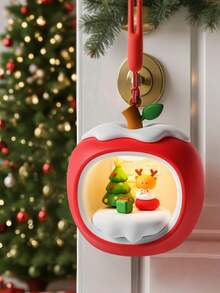 1pc Christmas Apple Night Light, Suitable For Home, Desk And Christmas Tree | Soft Warm Light, Create Holiday Atmosphere Christmas Decoration Christmas Tree Gift Decoration Thanksgiving Wedding Home Decor - Multicolor - View 3