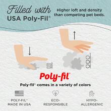 Best Friends By Sheri Original Calming Donut Dog And Cat Bed, Lux Faux Fur, Navy Blue, (36in X 36in) - Anxiety Relief For Pets Up To 100 Lbs,21792467 - 黃色 - 查看 5