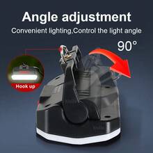 Mini Portable 48LED Camping Light High Lumen 3 Mode Multi-Function Flash Lamp Type-C Charging Outdoor Adventure Light 90° Rotating Outdoor Hiking Tent Light Bedroom Night Light