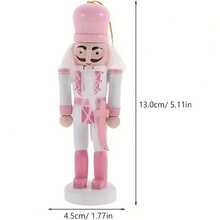 5 piezas / 1 pieza Figura de soldado con arma rosa - Decoraciones navideñas, con detalles decorativos, adecuado para decoración del hogar, oficina y sala de estar en Halloween, Navidad y Año Nuevo.