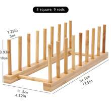 1 pièce Support de tasse de ménage, ensemble à thé en bois avec support de tasse à l'envers pour égouttage de l'eau, étagère de rangement créative anti-poussière pour tasse à thé et verre