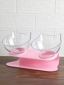 1pc Cartoon Cat Design Pet Bowl