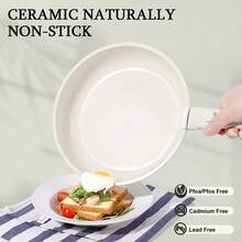 GiPP Pot Set With Removable Handle, 8/15/21-Piece Pan Set With Ceramic Non-Stick Coating,Detachable Handle, With Frying Pans, Saucepans Induction Cooking Pot Set, For All Types Of Cookers - White - View 6