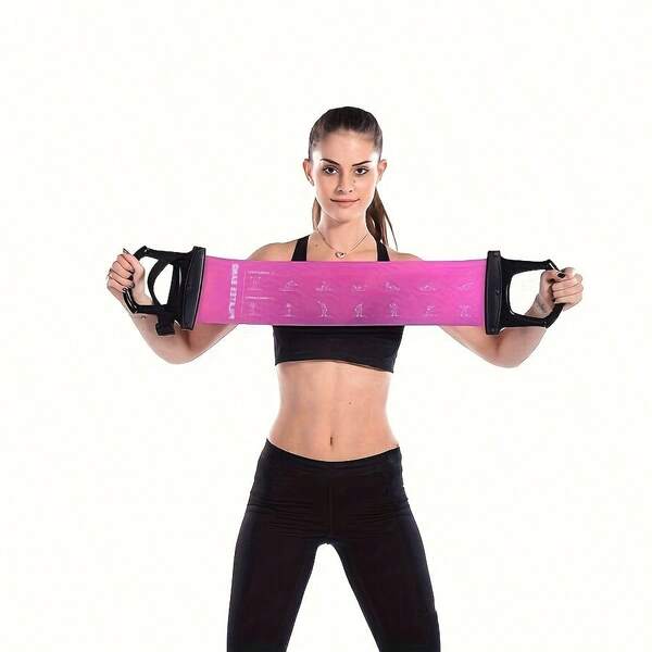 Portable Resistance Band For Yoga Pilates Training, Stretching Fitness Equipment, Strength Exercise At Home