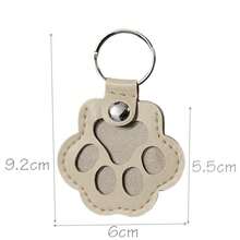 Cute Dog Paw Keychain, Cartoon Pet Hair Storage Leather Case Portable Pet Hair Memorial Keychain Pendant,Christmas,Christmas Decorations