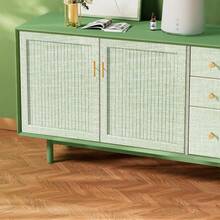 1 Roll Self-Adhesive Linen Wallpaper - 3D Peel And Stick Wall Decal, Easy To Install Thickened Home Decor, DIY Waterproof Oil-Resistant Removable Wallpaper For Bedroom And Living Room - Light Green - View 12