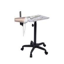 Silver Height-Adjustable Salon Utility Cart - Professional Mobile Hair Styling Station With Tool Organizer, Non-Rusting Aluminum Alloy Frame For Color Services And Beauty Treatments - Silver Black - View 10