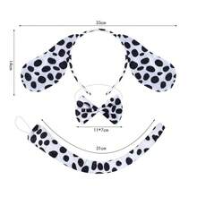 New Arrival Fashionable Personalized Versatile Popular Dalmatian Dog Ear Headband, Performance Stage Costume Accessory, Party Game Prop, Creative Spotted Dog Headpiece Hair Clip Set,Halloween - Multicolor - View 6