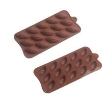 1/2/3pcs Cocoa Fruit Shaped Mousse Cake Mold, Olive Chocolate French Dessert Olive Chocolate Silicone Mold, Easy Demold, Homemade Sweet Candies, Suitable For Halloween, Christmas - Brown - View 10