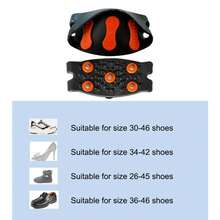 1-3Pairs 5-Stud Snow Ice Claw Climbing Anti-Slip Spikes Grips Crampon Cleats Sport Shoes Cover For Walking Hiking Boots 26-45