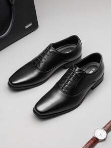 Men's Oxfords Dress Shoes For Bussiness  Wedding Classic & Formal Valentine's Day & Father's Day Gifts  Black Shoes - 黑色 - 查看 8