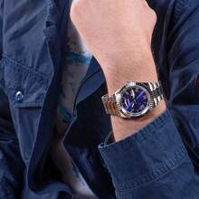 Guess Reloj para hombres - Reloj analógico de cuarzo clásico y elegante para hombres con pantalla de día/fecha, esfera negra redonda y correa de acero inoxidable bicolor plateada y dorada, adecuado para uso diario de negocios, regalo de cumpleaños para hombres GW0265G10 GW0265G11 GW0265G12 GW0265G13 GW0265G14 GW0265G4 GW0265G5 GW0265G6 GW0265G7 GW0265G8 GW0265G9