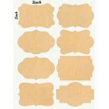 2" X 3" Labels For Jars,Canning Labels For Mason Jars, Blank Stickers To Write On,Kraft Sticky Label Sticker For Bottles, Christmas Presents Gift Tag Name Sticker - 藝術 - 查看 2