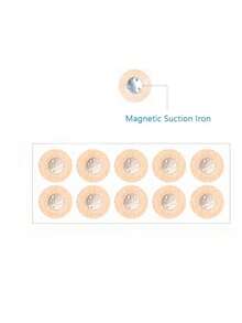 30片装鼻呼吸贴磁性吸铁鼻贴增加空气改善睡眠质量减少打鼾工具 - 黃色 - 查看 4