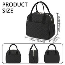 New Fashionable Large Capacity Lunch Bag, Portable Tote Bag, Women's Tote Bag, Bring Food To Work, Commute, Daily Insulation, Fitness, Swimming, Travel, Reusable Refrigerated Bag, Can Store Food Boxes, Beverages, Packaged Food, Etc. When Working In The Office Or Camping, It Can Keep The Physical Object Hot/Cold For Several Hours. It Is A Must-Have For Outdoor Enthusiasts, Office Workers, And Returning To School Scenes - 彩色 - 查看 3