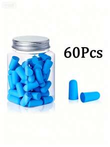 10/24/60/120个聚氨酯慢回弹防噪音耳塞，适用于听力保护、睡眠学习和大声活动