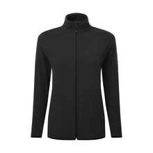 SIGNATURE Womens/Ladies Zip Microfleece Tagless Fleece Jacket (Dark Black) - 咖啡棕 - 查看 2