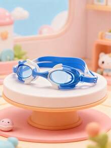 1 Piece Of Children's Anti-Fog HD Swimming Goggles, Waterproof And Anti-Fog HD Professional Diving Goggles Swimming Equipment - Silicone Earplugs Swimming Goggles, Suitable For 3-16 Years Old Children Swimming Diving Use