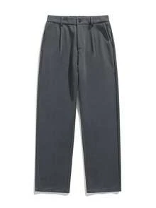 Men's Suit Pants, Business Lightweight Trousers, Men's Formal Pants, Straight Leg Casual Pants, Straight Solid Color Dress Pants