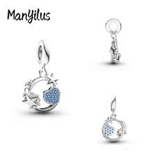 Manyilus Manyilus Original Schmuckanhänger Perlen - Weihnachts-Charm-Kollektion: Weihnachtsgeschenkbox-Charm, Weihnachtsmann-Charm, Weihnachtskranz-Charm, Weihnachtsstrumpf-Charm, Winter-Camping-Charm, Stern & Herz zusammenpassende Charms. Anhänger-Perlen-Charms für Schmuckherstellung, Armband-Anhänger. Geeignet für Armbänder, Armreifen.