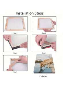 1 Set de bastidor de lienzo de madera Kit de barras DIY para enmarcar pintura al óleo, decoración de arte de pared 12X16 16X20 16x24in 20x40in