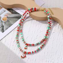 1pc Versatile Pearl Cross Necklace For Men And Women, Daily Wear Collar Necklace Accessory