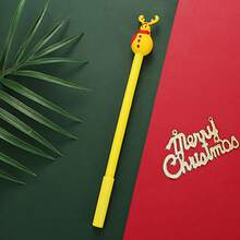 10pcs Personalized Christmas Cartoon Neutral Pens, High-Quality Christmas Event Sharing Small Gifts, Awards, Gifts, Stationery, Colorful Customized Pens, Fun Coworker Gifts, High-End Business Gifts For Men, Brand Promotion Corporate Giveaways, Anniversary Ideal Gifts, Party, Gathering And Family Gifts, Creative Advertising And Conference Activity Promotional Writing Tools - Multicolor - View 10