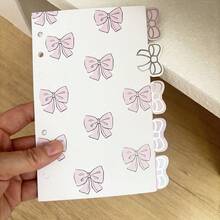 A6 5pcs Index Pages, Flora Loose Leaf Baffle, Binder Separate Pages, Stationery Supplies