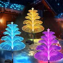 2pcs Solar Powered Jellyfish Lights - Colorful Starry Changing Lamps, Suitable For RV, Camping, Outdoor Picnic And Party. Great For Garden, Patio, Pathway, Lawn And Christmas Decoration.