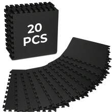 DDCAQIOUA 20/40pcs alfombrillas de espuma EVA de alta densidad (gris negro) con tableros de espuma empalmables: suelo antideslizantes, alfombra duraderas y cómodas, ideales para pisos de gimnasios, cintas de correr, tatamis, salas de pesas, colchonetas de protección para pisos, pisos de piscinas removibles y Pilates: ¡pisos de gimnasio multiusos para mayor agarre! - Multicolor - Ver 11