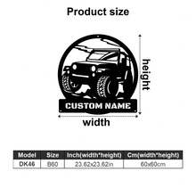 1件客製化金屬車庫標牌，個性化工具設計，可印製姓名 - 客製化工具房標牌、客製化卡車標牌、客製化越野車標牌、客製化挖掘機操作員標牌、客製化農用拖拉機標牌 - 適合爸爸和爺爺的車庫裝飾，理想的父親節禮物、聖誕禮物 - 彩色 - 查看 51