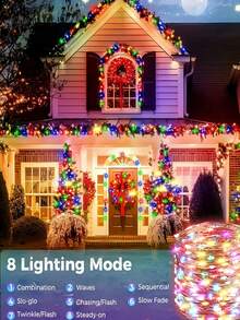 50/100/150/200/300 LED Solarne Dekoracyjne Lampki LED - 8 Trybów, IP65 Zewnętrzny Wodoodporny Sznur Świątecznych Lampek, Solarny Sznur Lampek LED z Miedzianym Drutem, Zewnętrzny Ogród, Dziedziniec, Choinka, Wesele, Kemping, Boże Narodzenie, Halloween, Zewnętrzny Sznur Lampek Solarnych (Ciepła Biel, Wielokolorowe, Białe, Czerwone, Różowe, Niebieskie)