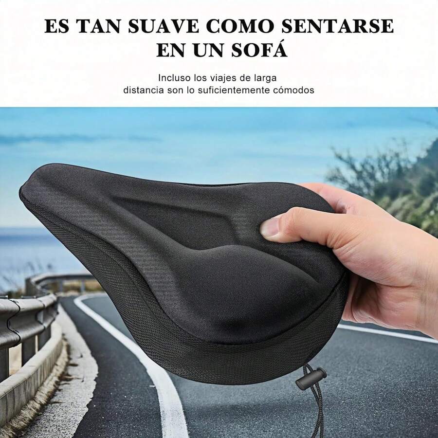 JAFEN Funda para Asiento de Bicicleta - Cojín de Gel para Asiento de Bicicleta Suave, Universal (Pelotón, Exterior, Interior), Unisex - 2 - Ver 1