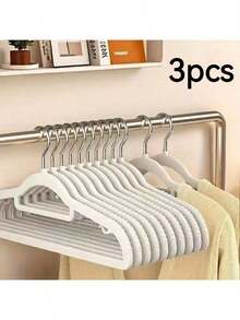 20/30/40 piezas Perchas de plástico antideslizantes de 360° - Diseño sin costuras, adecuadas para abrigos y chaquetas, excelentes para el hogar y las tiendas de ropa